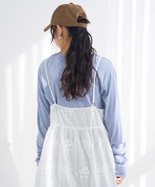 coen(コーエン)の「3Dフラワー刺繍 キャミワンピース(ドット柄)(ワンピース・レディース・その他1・FREE)」の7枚目の写真