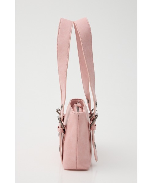LAGUA GEM（ラグアジェム）の「BELTED COMPACT バッグ（ショルダーバッグ・レディース・ライトピンク/キャメル・FREE）」の4枚目の写真