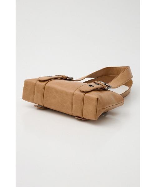 LAGUA GEM（ラグアジェム）の「BELTED COMPACT バッグ（ショルダーバッグ・レディース・ライトピンク/キャメル・FREE）」の14枚目の写真