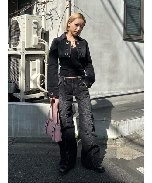 LAGUA GEM（ラグアジェム）の「BELTED COMPACT バッグ（ショルダーバッグ・レディース・ライトピンク/キャメル・FREE）」の17枚目の写真