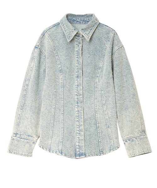 KOBE LETTUCE(コウベレタス)の「ブークレーデニムシャツジャケット(デニムジャケット・レディース・ブルー/ライトブルー・M)」の11枚目の写真