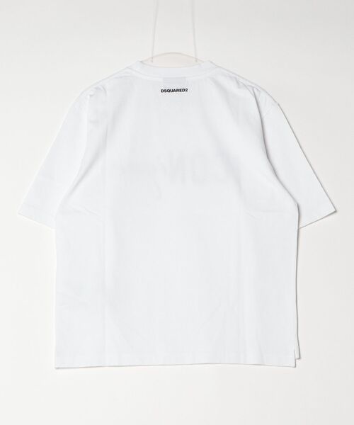 DSQUARED2（ディースクエアード）の「ICONique Loose Fit T-Shirt/0261（Tシャツ/カットソー・レディース・ホワイト/ブラック・S/XS）」の3枚目の写真