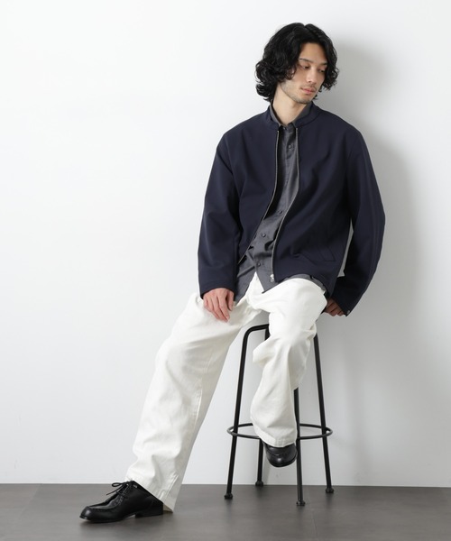 NANO universe(ナノユニバース)の「イージーバギーパンツ(デニムパンツ・メンズ・アイボリー/ブルー/スミクロ・S/L/M)」の5枚目の写真