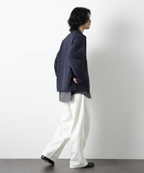 NANO universe(ナノユニバース)の「イージーバギーパンツ(デニムパンツ・メンズ・アイボリー/ブルー/スミクロ・S/L/M)」の9枚目の写真