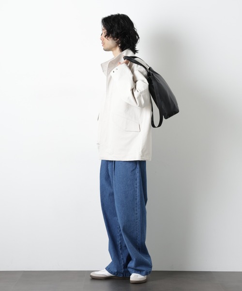 NANO universe(ナノユニバース)の「イージーバギーパンツ(デニムパンツ・メンズ・アイボリー/ブルー/スミクロ・S/L/M)」の15枚目の写真