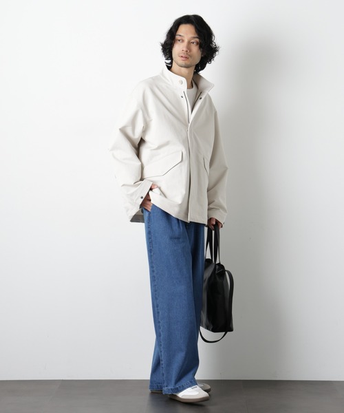 NANO universe(ナノユニバース)の「イージーバギーパンツ(デニムパンツ・メンズ・アイボリー/ブルー/スミクロ・S/L/M)」の12枚目の写真