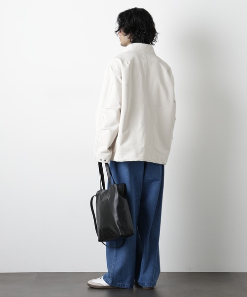 NANO universe(ナノユニバース)の「イージーバギーパンツ(デニムパンツ・メンズ・アイボリー/ブルー/スミクロ・S/L/M)」の16枚目の写真