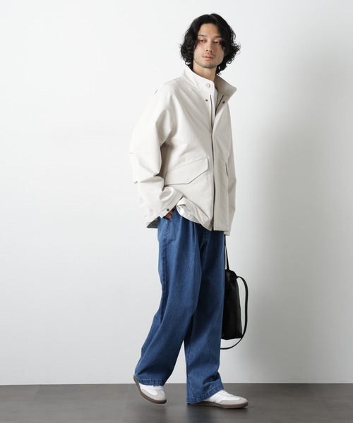 NANO universe(ナノユニバース)の「イージーバギーパンツ(デニムパンツ・メンズ・アイボリー/ブルー/スミクロ・S/L/M)」の14枚目の写真