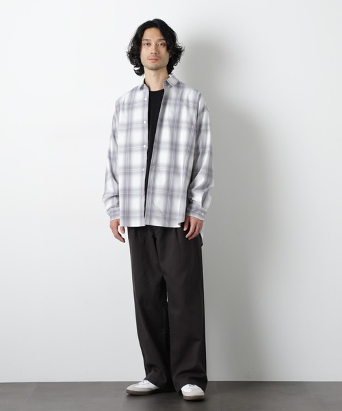 NANO universe(ナノユニバース)の「イージーバギーパンツ(デニムパンツ・メンズ・アイボリー/ブルー/スミクロ・S/L/M)」の19枚目の写真