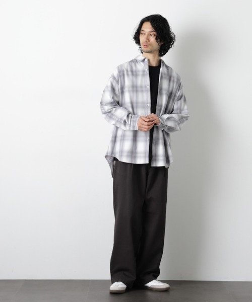 NANO universe(ナノユニバース)の「イージーバギーパンツ(デニムパンツ・メンズ・アイボリー/ブルー/スミクロ・S/L/M)」の22枚目の写真