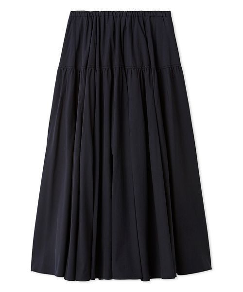 Mila Owen(ミラオーウェン)の「ウエストボリュームフレアスカート(スカート・レディース・グレー/ホワイト/ネイビー/ベージュ・1/0)」の4枚目の写真