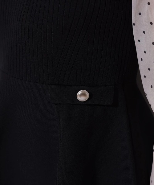 Mystrada(マイストラーダ)の「ペプラムドッキングニット(ニット/セーター・レディース・ドット/キャメル・38/36)」の17枚目の写真