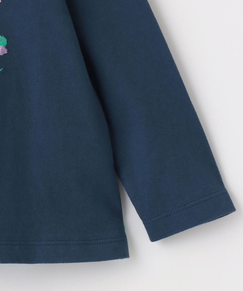 KP（ケーピー）の「ピクニック柄アップリケ 長袖Tシャツ（Tシャツ/カットソー・キッズ・ネイビー/オフホワイト・90cm/100cm/110cm/130cm/120cm）」の12枚目の写真