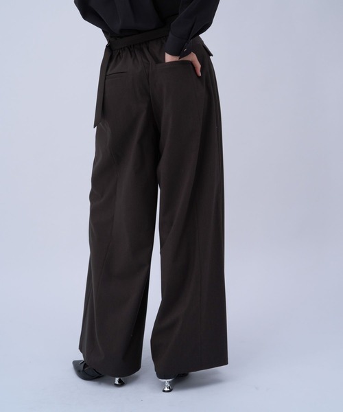 HARE（ハレ）の「CLEAR TEXTUREキリカエワイドパンツ(HARE)（その他パンツ・レディース・ライトグレー/ブラウン/ブラック・FREE）」の17枚目の写真