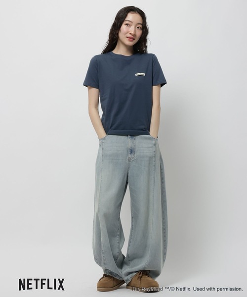 niko and...(ニコアンド)の「【ボーイフレンド シーズン2】コラボ アソートフラワーTシャツ(Tシャツ/カットソー・レディース・オフホワイト/ネイビー・LARGE/MEDIUM)」の15枚目の写真