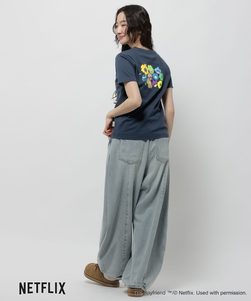 niko and...(ニコアンド)の「【ボーイフレンド シーズン2】コラボ アソートフラワーTシャツ(Tシャツ/カットソー・レディース・オフホワイト/ネイビー・LARGE/MEDIUM)」の16枚目の写真