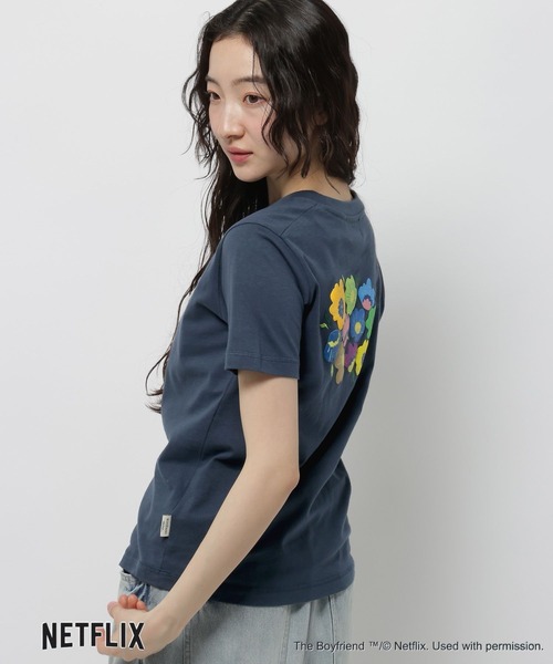 niko and...(ニコアンド)の「【ボーイフレンド シーズン2】コラボ アソートフラワーTシャツ(Tシャツ/カットソー・レディース・オフホワイト/ネイビー・LARGE/MEDIUM)」の17枚目の写真