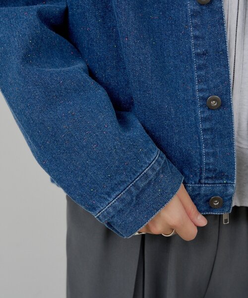 WHIMSIC(ウィムジック)の「【WHIMSIC】ネップデニムワークジャケット(デニムジャケット・レディース・インディゴブルー/ブルー・FREE)」の8枚目の写真
