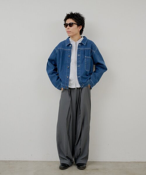 WHIMSIC(ウィムジック)の「【WHIMSIC】ネップデニムワークジャケット(デニムジャケット・レディース・インディゴブルー/ブルー・FREE)」の9枚目の写真