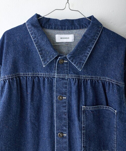 WHIMSIC(ウィムジック)の「【WHIMSIC】ネップデニムワークジャケット(デニムジャケット・レディース・インディゴブルー/ブルー・FREE)」の11枚目の写真