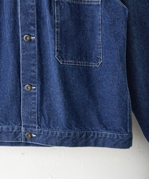 WHIMSIC(ウィムジック)の「【WHIMSIC】ネップデニムワークジャケット(デニムジャケット・レディース・インディゴブルー/ブルー・FREE)」の14枚目の写真