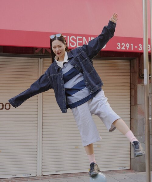 WHIMSIC(ウィムジック)の「【UNISEX】ネップデニムワークジャケット(デニムジャケット・メンズ・インディゴブルー/ブルー・FREE)」の3枚目の写真