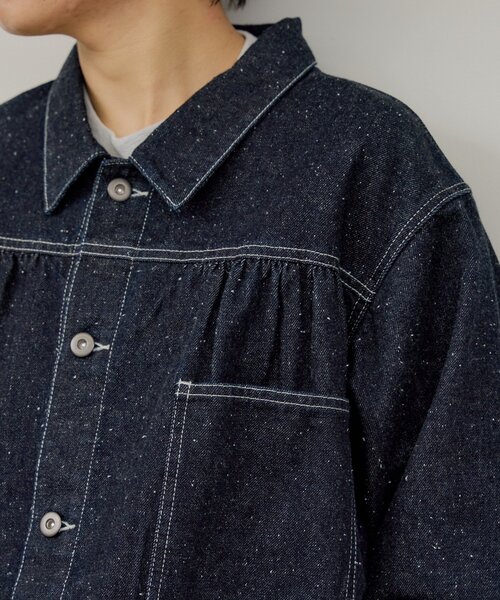 WHIMSIC(ウィムジック)の「【UNISEX】ネップデニムワークジャケット(デニムジャケット・メンズ・インディゴブルー/ブルー・FREE)」の8枚目の写真