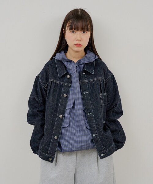 WHIMSIC(ウィムジック)の「【UNISEX】ネップデニムワークジャケット(デニムジャケット・メンズ・インディゴブルー/ブルー・FREE)」の10枚目の写真