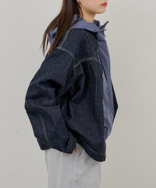 WHIMSIC(ウィムジック)の「【UNISEX】ネップデニムワークジャケット(デニムジャケット・メンズ・インディゴブルー/ブルー・FREE)」の13枚目の写真