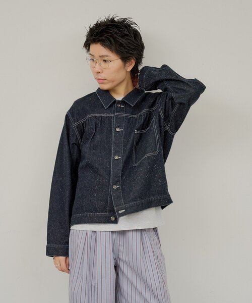 WHIMSIC(ウィムジック)の「【UNISEX】ネップデニムワークジャケット(デニムジャケット・メンズ・インディゴブルー/ブルー・FREE)」の16枚目の写真