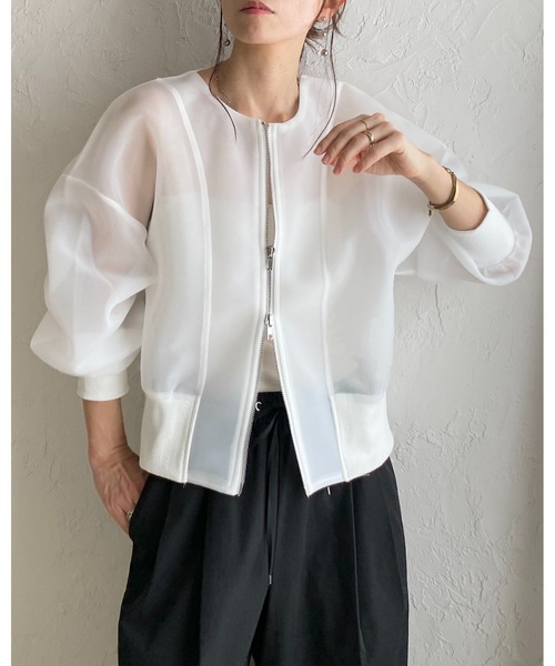 CONNSE シアーブルゾン WHITE シアーブルゾン – CONNSE