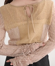 raffime（ラフィミー）の「前後2WAYリボンレーストップス（Tシャツ/カットソー）」