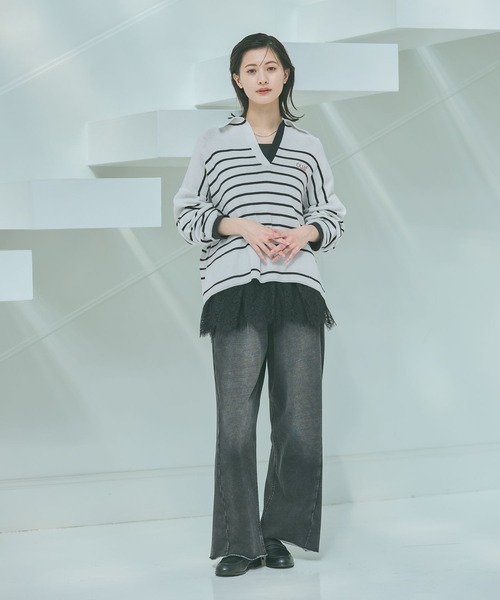 LAKOLE（ラコレ）の「ドロストカットイージーパンツ / 638349（その他パンツ・レディース・インディゴブルー/グレー/ブラック・MEDIUM/LARGE）」の5枚目の写真