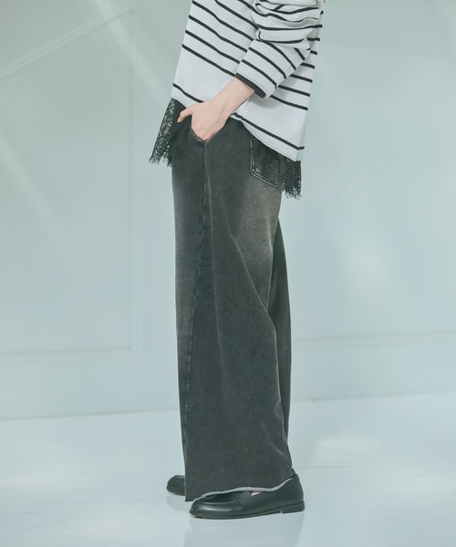 LAKOLE（ラコレ）の「ドロストカットイージーパンツ / 638349（その他パンツ・レディース・インディゴブルー/グレー/ブラック・MEDIUM/LARGE）」の9枚目の写真