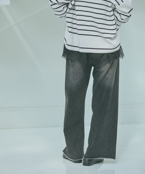 LAKOLE（ラコレ）の「ドロストカットイージーパンツ / 638349（その他パンツ・レディース・インディゴブルー/グレー/ブラック・MEDIUM/LARGE）」の10枚目の写真