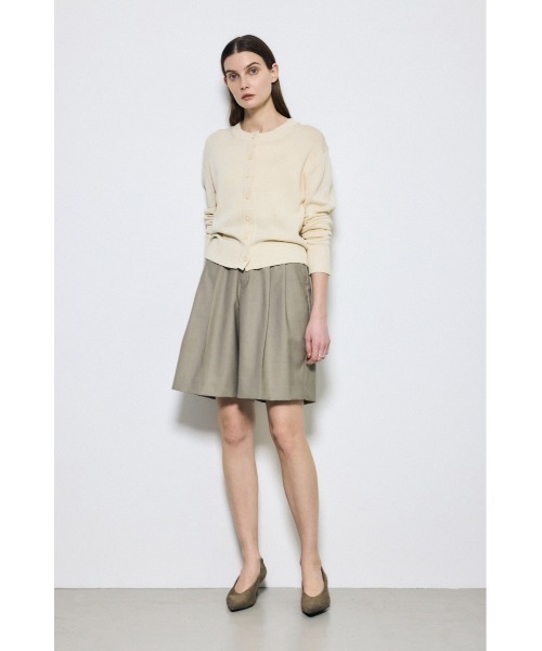 AZUL by moussy(アズールバイマウジー)の「リネンタッチクルーネックニットカーディガン 春服 秋服 ニットトップス 無地 長袖(カーディガン/ボレロ・レディース・アイボリー/ライトピンク/ライトブルー/モカ/ライトブラック・SMALL/MEDIUM)」の9枚目の写真