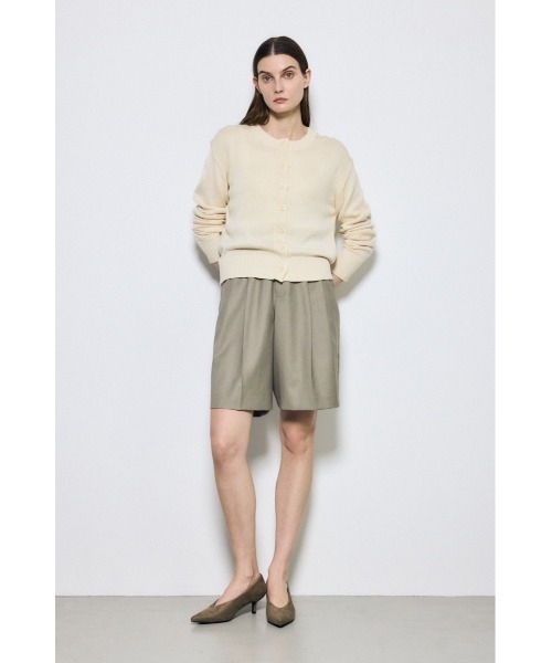 AZUL by moussy(アズールバイマウジー)の「リネンタッチクルーネックニットカーディガン 春服 秋服 ニットトップス 無地 長袖(カーディガン/ボレロ・レディース・アイボリー/ライトピンク/ライトブルー/モカ/ライトブラック・SMALL/MEDIUM)」の10枚目の写真