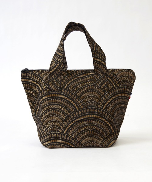 Erwan L(アルワンエル)の「Erwan L(アルワンエル) / ランチトートバッグ Lunch tote EL-25005 フランス製(トートバッグ・レディース・ライトグレー/ブラック×ゴールド/ブラック×ホワイト/マルチ/ライトブルー/ホワイト×レッド/ゴールド/ネイビー×ホワイト/ブラックミックス/レオパード・FREE)」の8枚目の写真