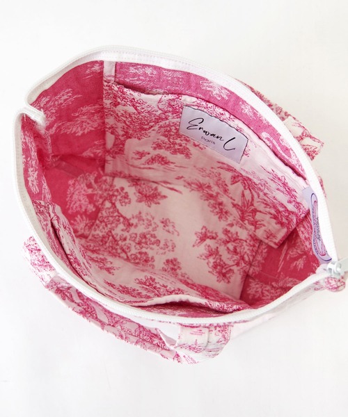 Erwan L(アルワンエル)の「Erwan L(アルワンエル) / ランチトートバッグ Lunch tote EL-25005 フランス製(トートバッグ・レディース・ライトグレー/ブラック×ゴールド/ブラック×ホワイト/マルチ/ライトブルー/ホワイト×レッド/ゴールド/ネイビー×ホワイト/ブラックミックス/レオパード・FREE)」の17枚目の写真
