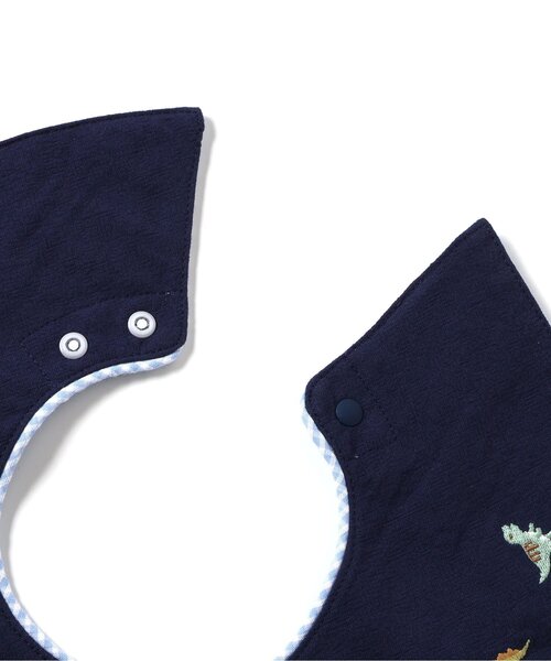 apres les cours（アプレレクール）の「海の生き物&恐竜モチーフスタイ（スタイ/よだれかけ・キッズ・ネイビー/アイボリー・90）」の6枚目の写真