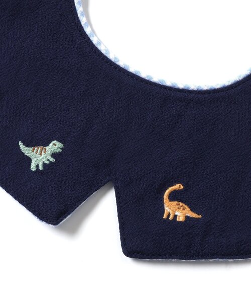 apres les cours（アプレレクール）の「海の生き物&恐竜モチーフスタイ（スタイ/よだれかけ・キッズ・ネイビー/アイボリー・90）」の7枚目の写真