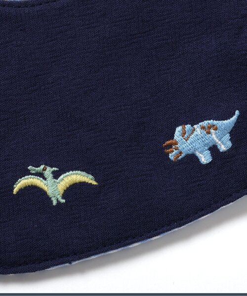 apres les cours（アプレレクール）の「海の生き物&恐竜モチーフスタイ（スタイ/よだれかけ・キッズ・ネイビー/アイボリー・90）」の8枚目の写真