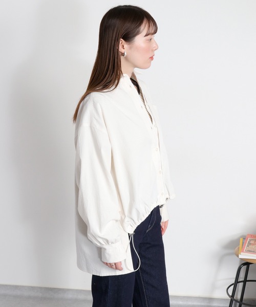 cepo（セポ）の「フロントタックドロストシャツ（シャツ/ブラウス・レディース・グレー/ピンク/オフホワイト・M）」の12枚目の写真