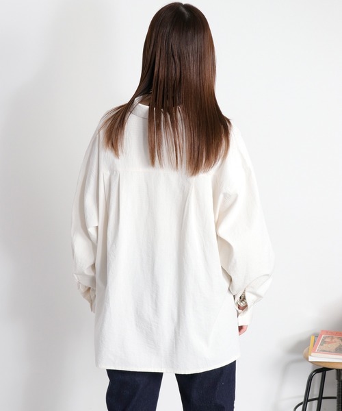 cepo（セポ）の「フロントタックドロストシャツ（シャツ/ブラウス・レディース・グレー/ピンク/オフホワイト・M）」の11枚目の写真