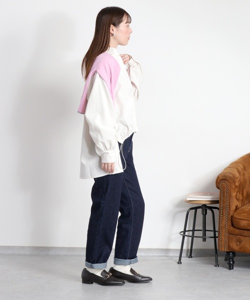 cepo（セポ）の「フロントタックドロストシャツ（シャツ/ブラウス・レディース・グレー/ピンク/オフホワイト・M）」の7枚目の写真