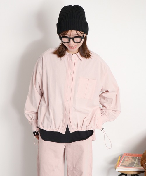 cepo（セポ）の「フロントタックドロストシャツ（シャツ/ブラウス・レディース・グレー/ピンク/オフホワイト・M）」の21枚目の写真