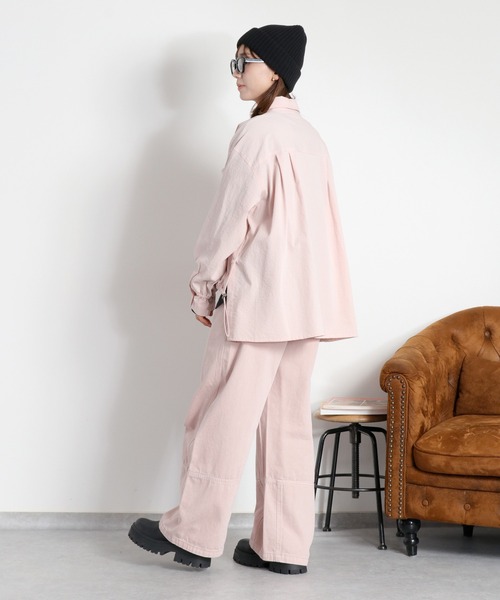 cepo（セポ）の「フロントタックドロストシャツ（シャツ/ブラウス・レディース・グレー/ピンク/オフホワイト・M）」の17枚目の写真