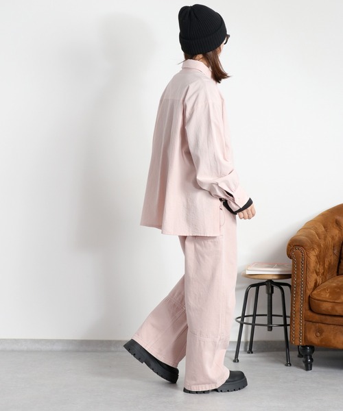 cepo（セポ）の「フロントタックドロストシャツ（シャツ/ブラウス・レディース・グレー/ピンク/オフホワイト・M）」の19枚目の写真