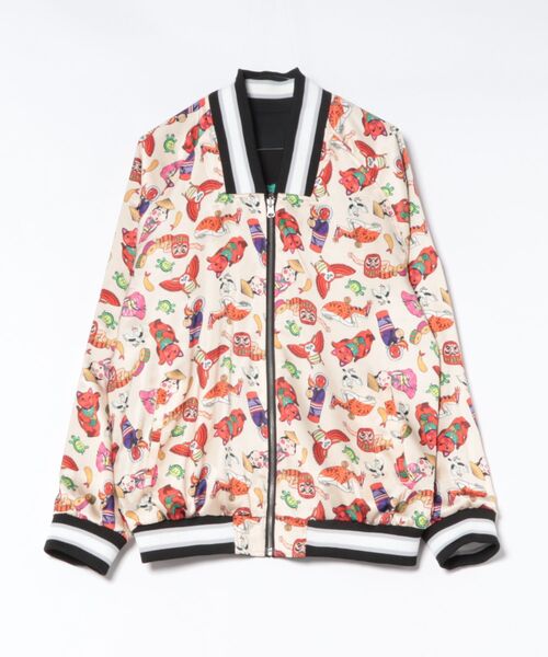 カヤ（カヤ）の「【鈴木ひょっとこ×倭物やカヤ】リバーシブルジャケットLサイズ（スカジャン・メンズ・ブラックミックス・FREE）」の7枚目の写真