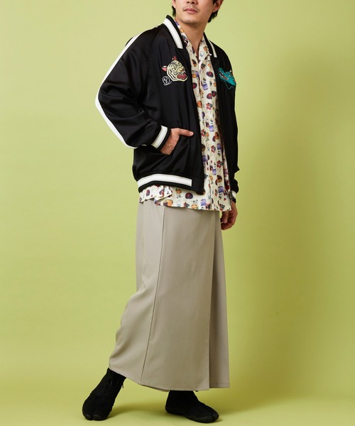 カヤ（カヤ）の「【鈴木ひょっとこ×倭物やカヤ】リバーシブルジャケットLサイズ（スカジャン・メンズ・ブラックミックス・FREE）」の5枚目の写真